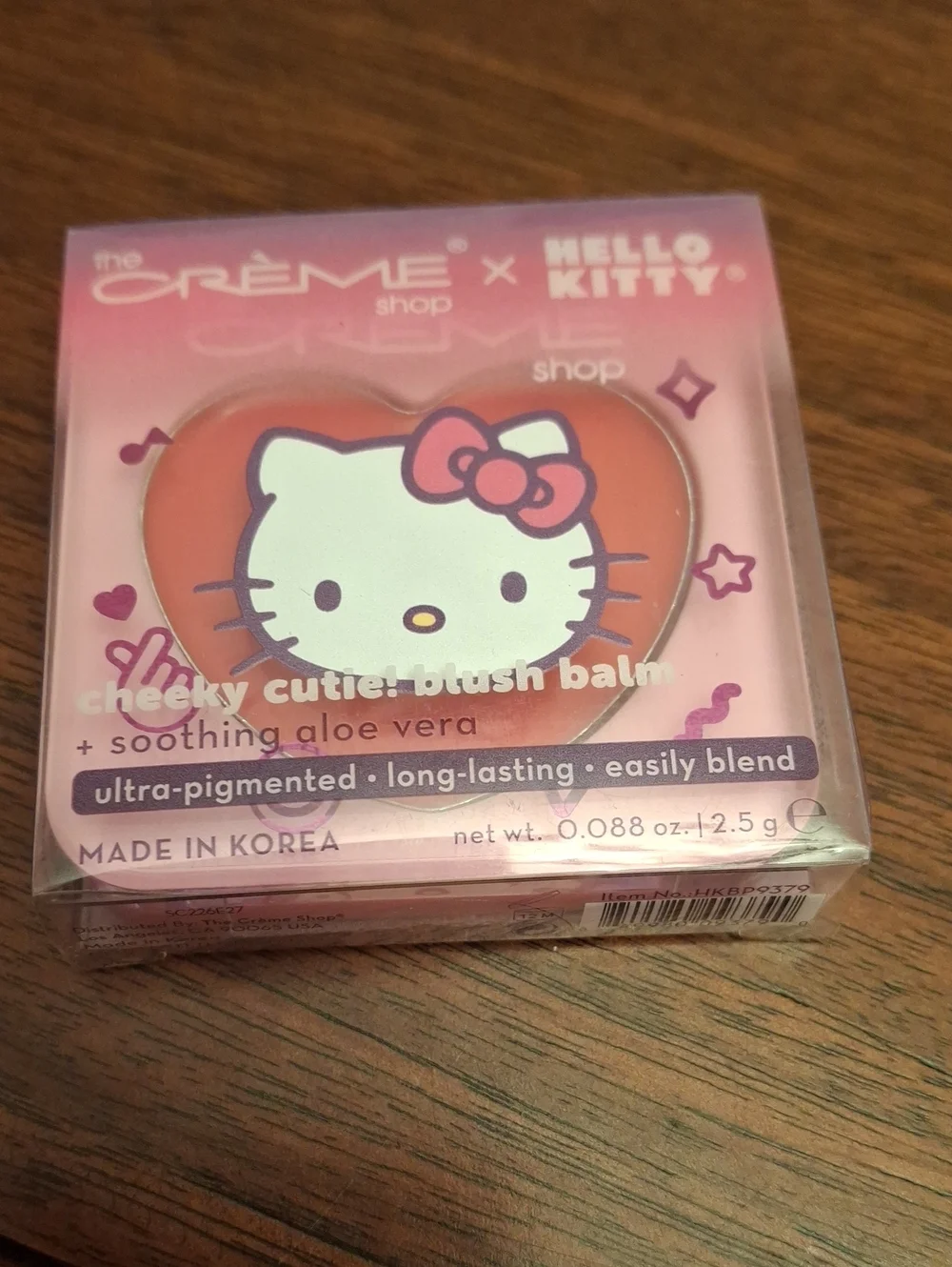 The Creme Shop Hello Kitty Cheeky Cutie Blush Balm 2.5g Cheeky Pinky New
